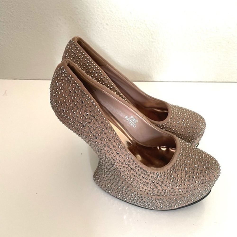 BEAUTIFUL SHOES All Over Studded platform heels-37